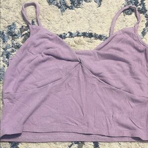 SHEIN Lilac Ribbed Camisole Top